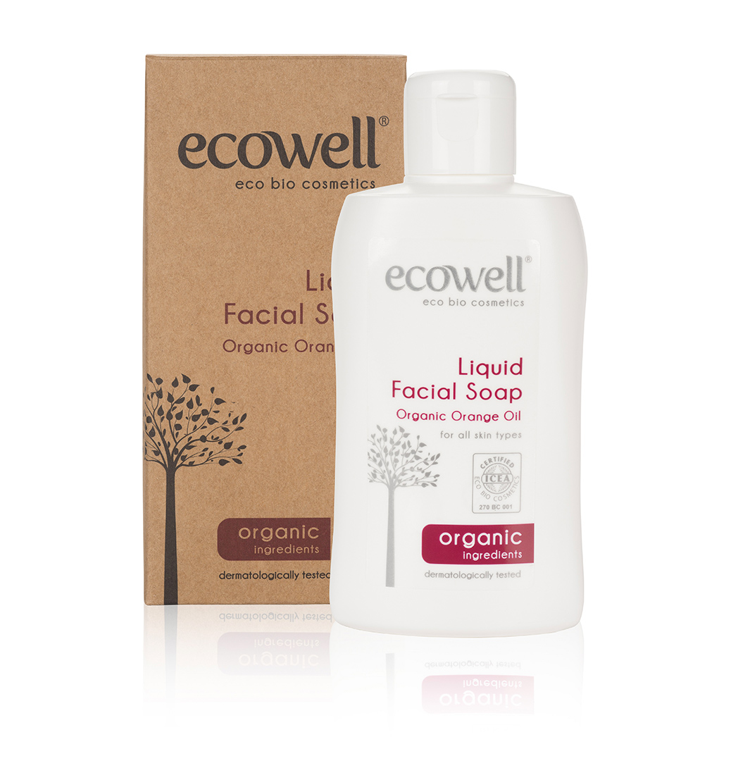 ECOWELL- BIO Tekut&#233; m&#253;dlo na obličej,150 ml