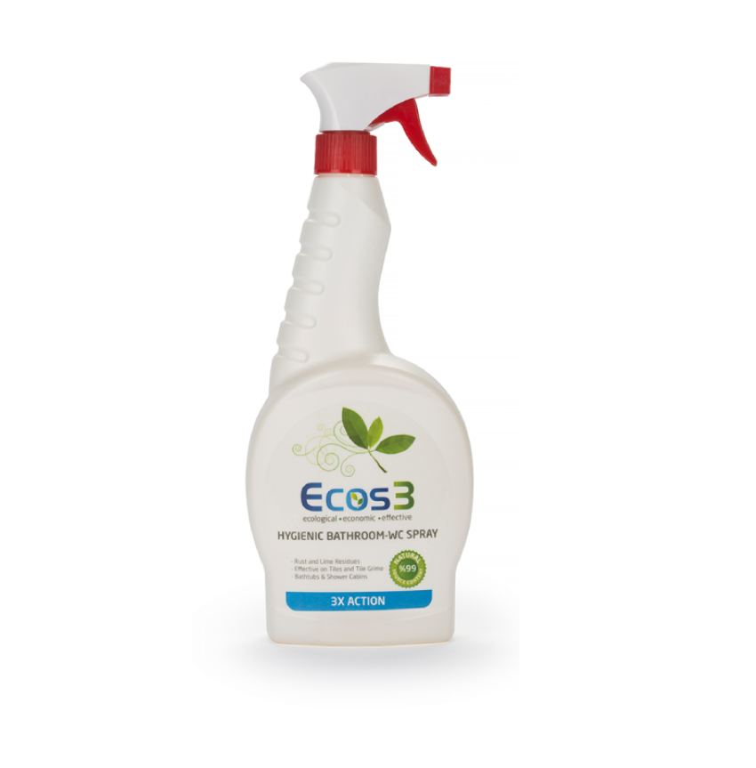 ECOS3 Hygienick&#253; čistič koupelen a WC 750 ml - sprej