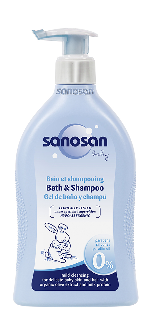 SANOSAN BABY Dětsk&#253; sprchov&#253; šampon &amp; koupel  400ml