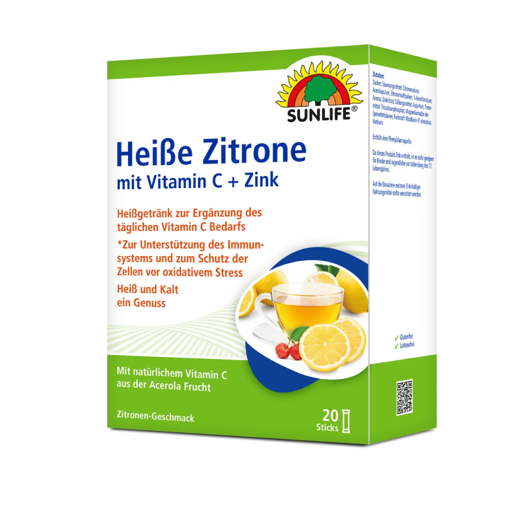 SUNLIFE Hork&#253; citron s vitam&#237;nem C a zinkem  20 s&#225;čků