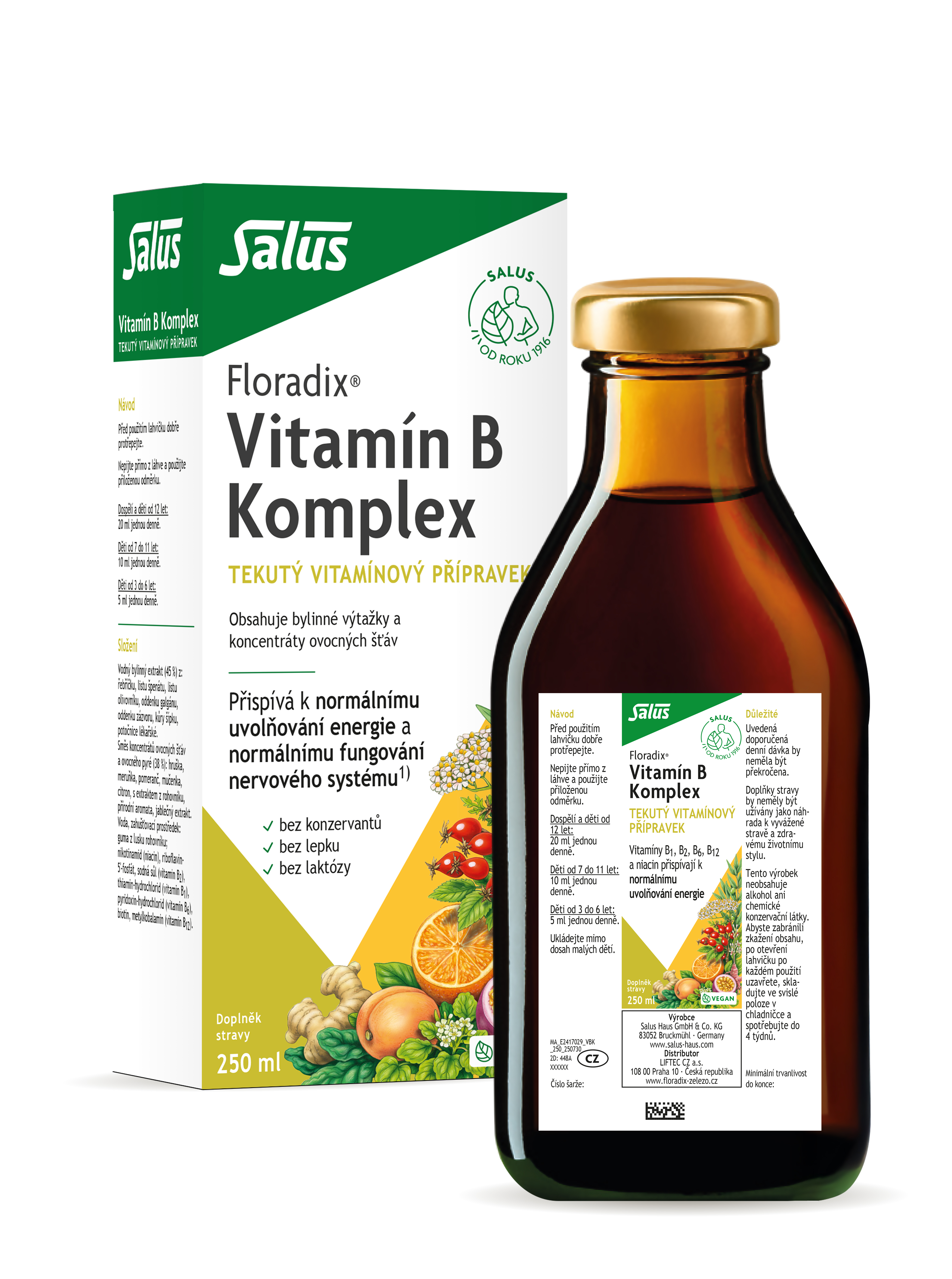 SALUS Floradix Vitamin-B-komplex 250 ml