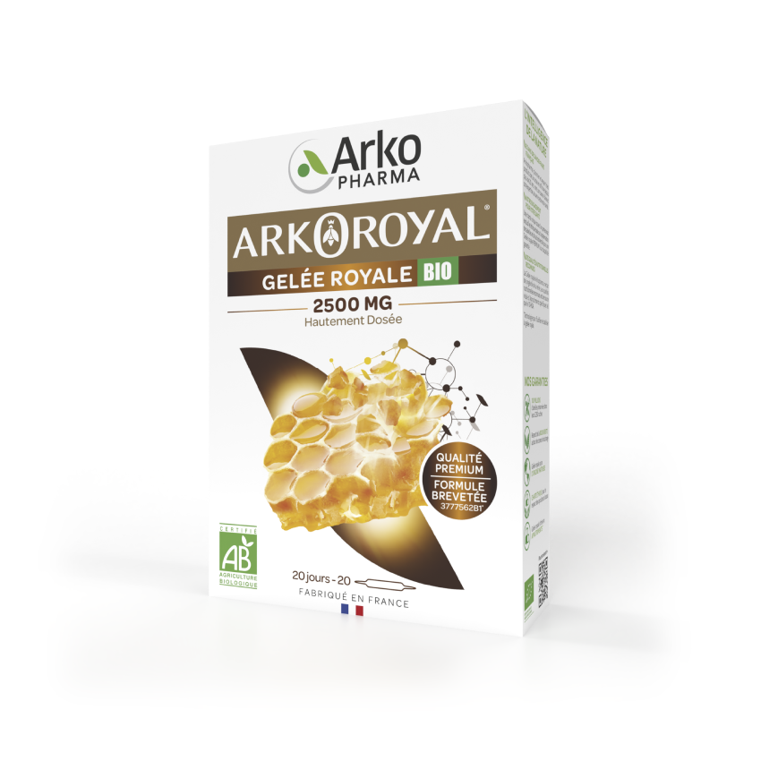 ARKOROYAL BIO 2500 mg - tekut&#253; doplněk stravy s mateř&#237; kašičkou, 20 ampul&#237;