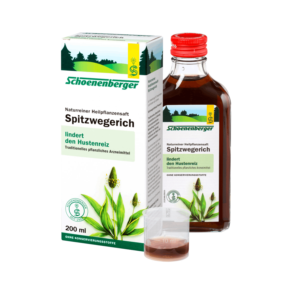 SCHOENENBERGER BIO Čerstv&#225; rostlinn&#225; št&#225;va -  Jitrocel 200ml