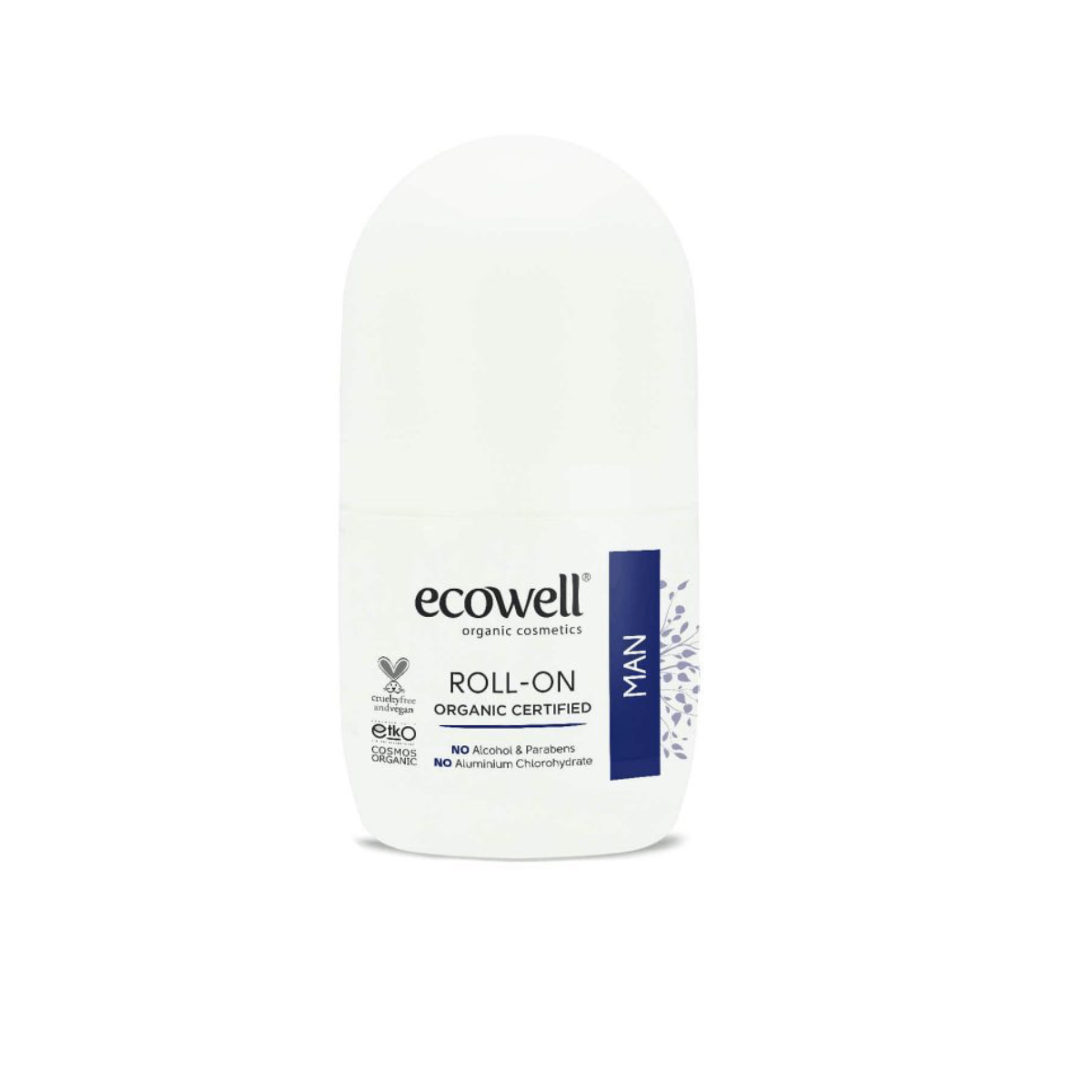 ECOWELL - BIO roll-on deodorant pro muže,75 ml