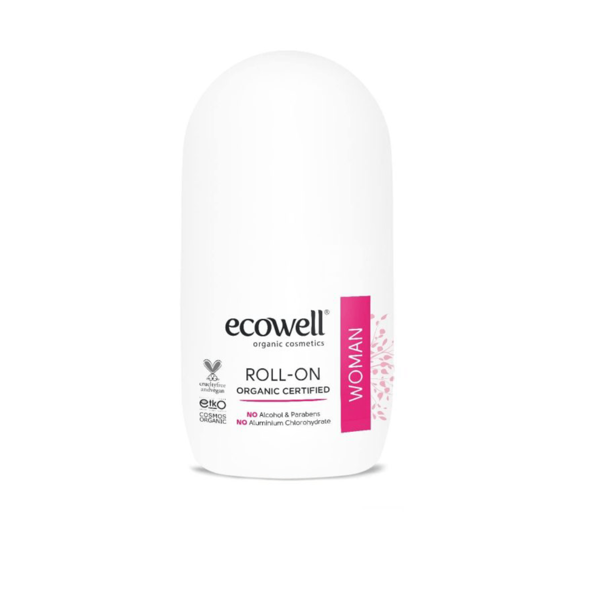 ECOWELL - BIO roll-on deodorant pro ženy, 75 ml