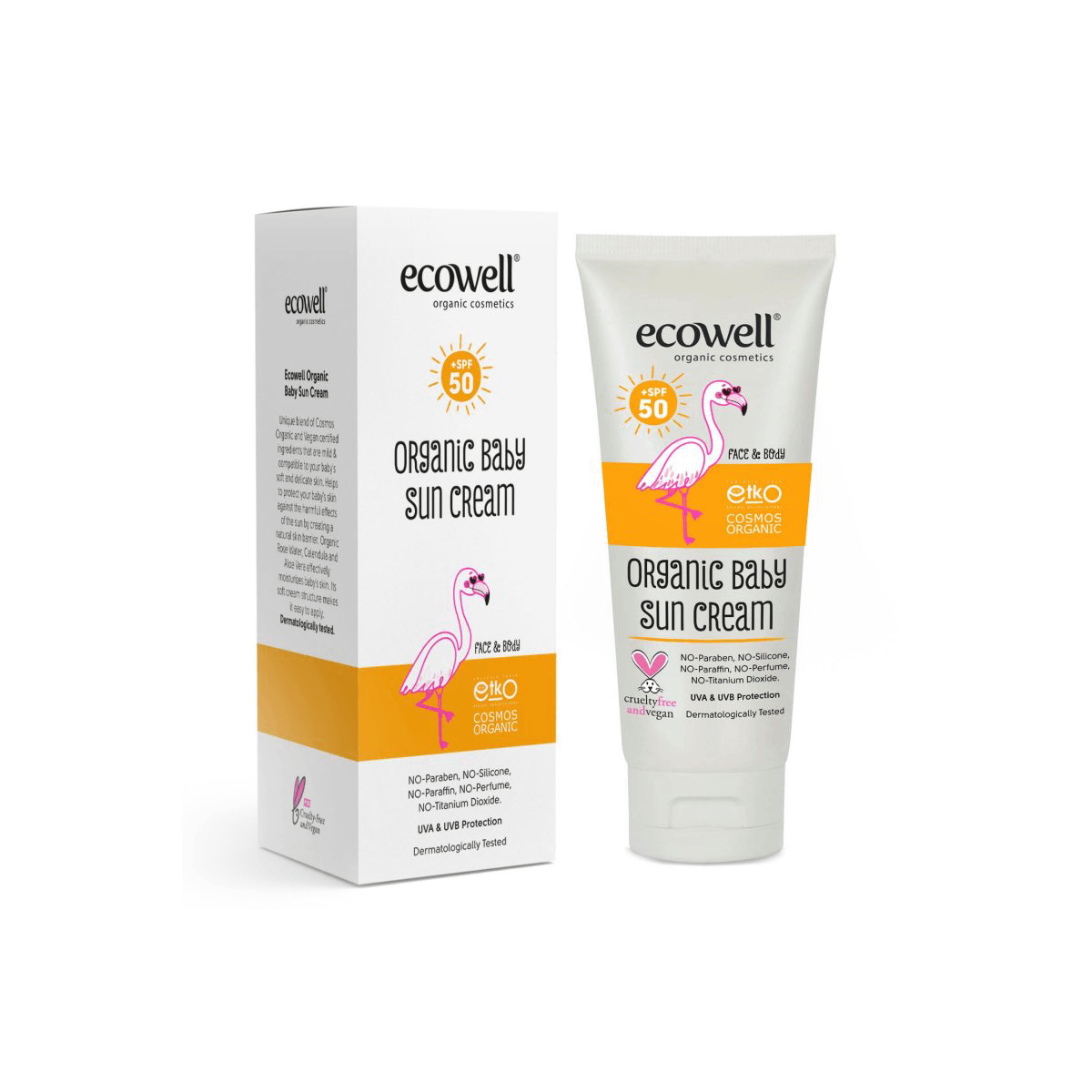 ECOWELL SUN - BIO BABY kr&#233;m na opalov&#225;n&#237; 50 SPF, 110 g