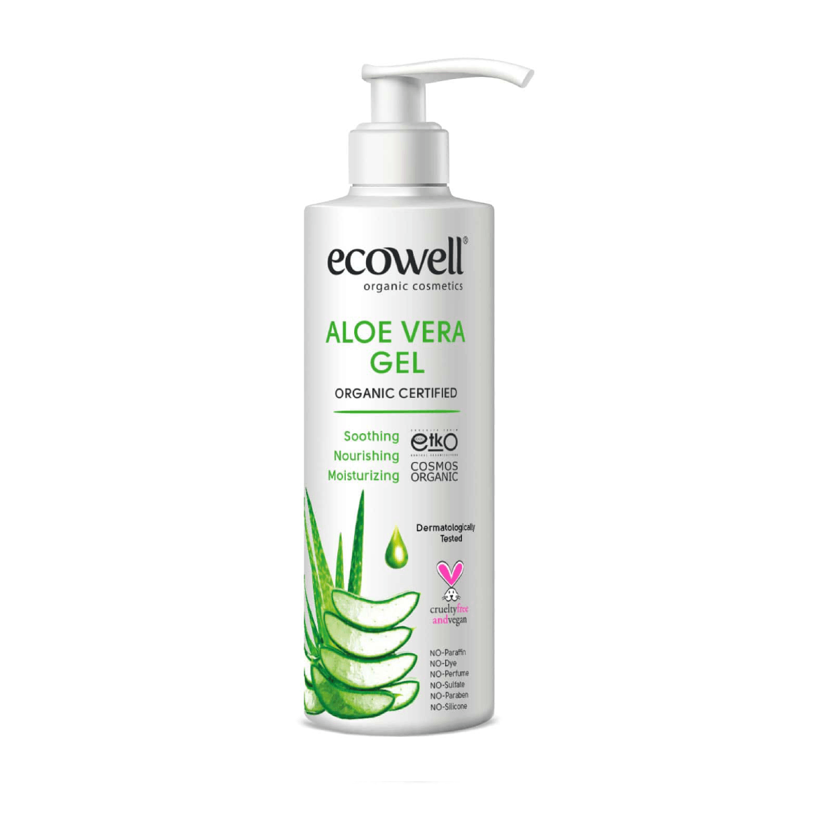 ECOWELL - BIO ALOE VERA pečuj&#237;c&#237; hydratačn&#237; gel, 200 ml