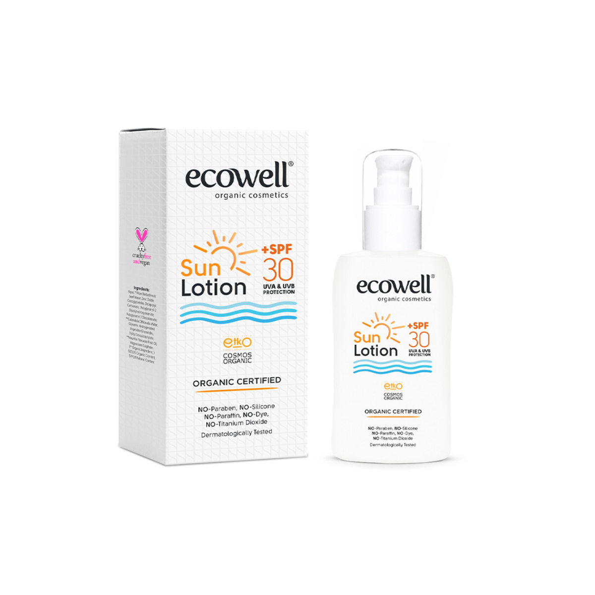 ECOWELL SUN - BIO lotion na opalov&#225;n&#237; 30 SPF  150 ml