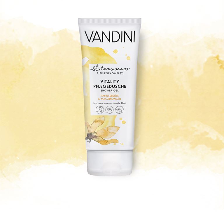VANDINI VITALITY Sprchov&#253; gel Vanilky květ &amp; Macadamia olej 200 ml