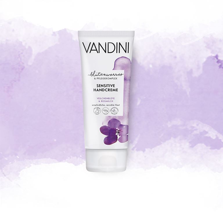 VANDINI SENSITIVE Kr&#233;m na ruce Fialky květ &amp; R&#253;žov&#233; ml&#233;ko 75 ml