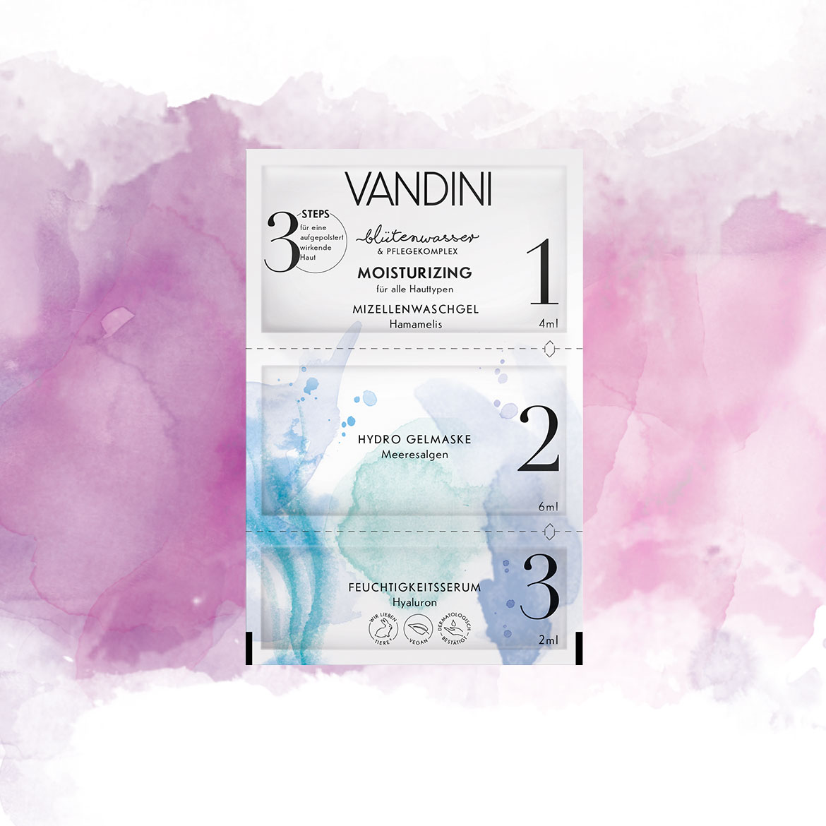VANDINI MOISTURIZING 3-Step Maska - hydratačn&#237; 12ml