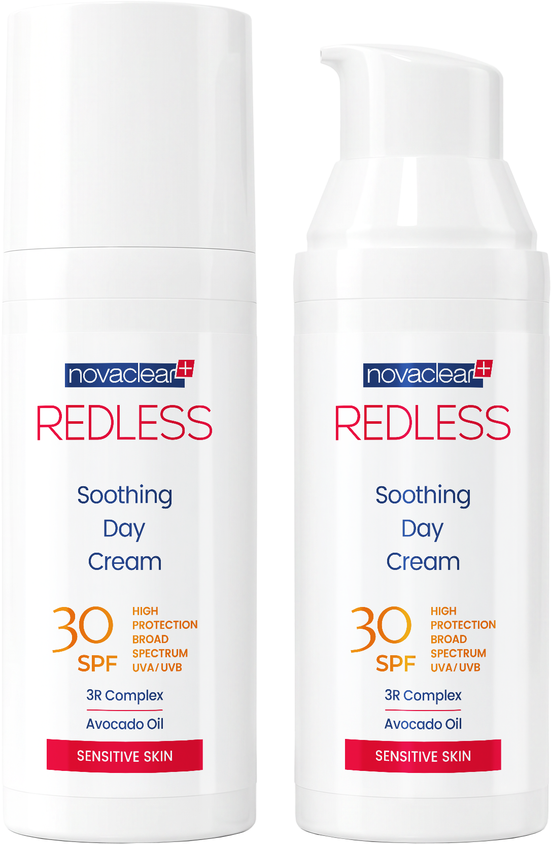novaclear REDLESS zklidňující denní krém rosacea SPF30 50ml