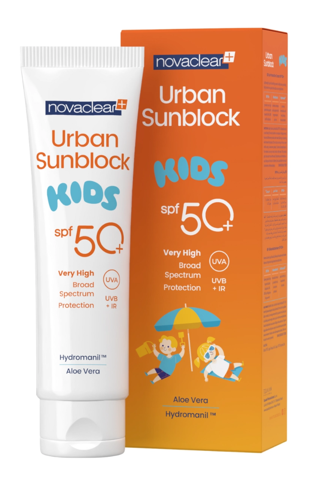 novaclear Urban Sunblock krém SPF50+ děti 125ml