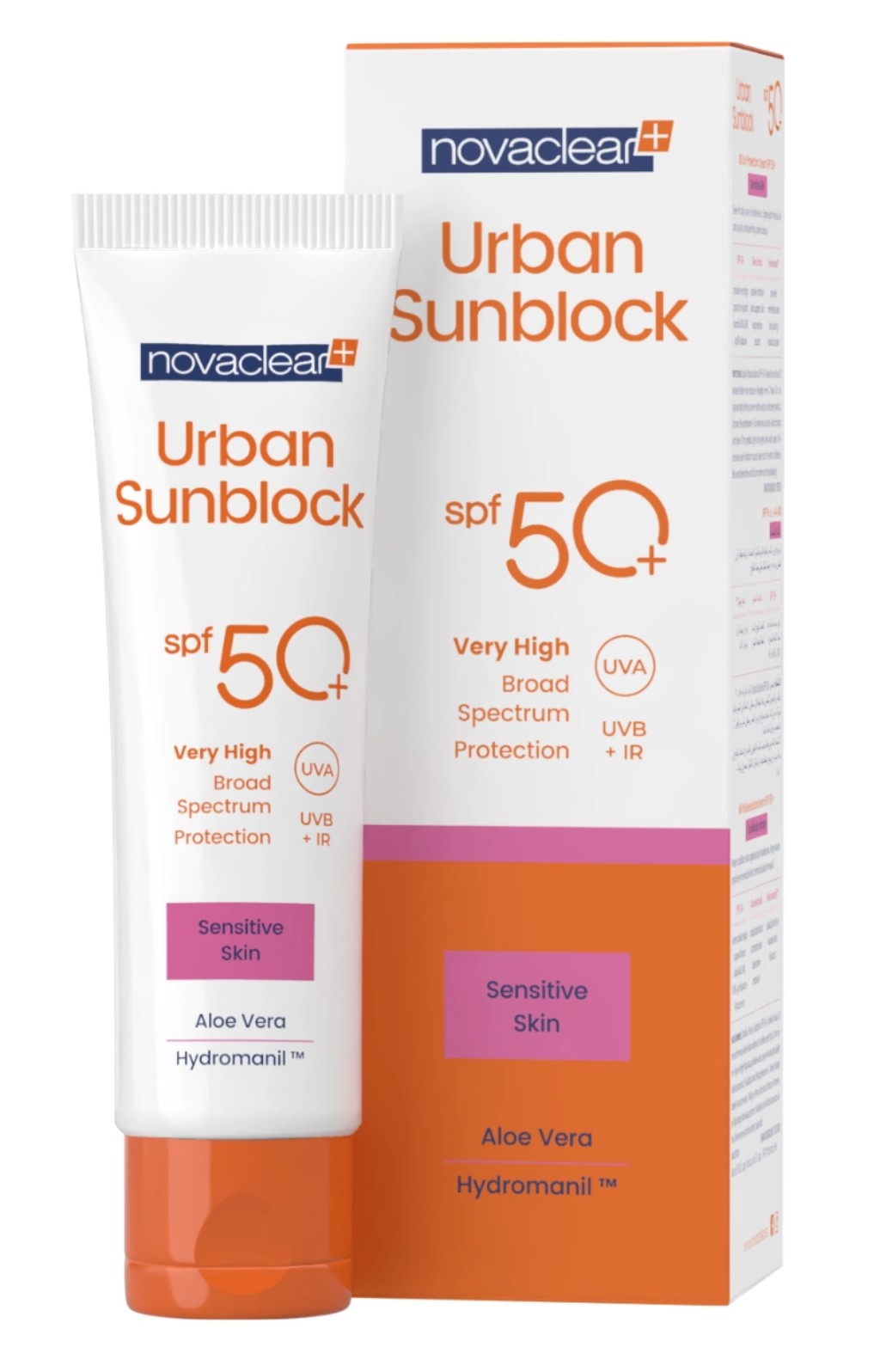 novaclear Urban Sunblock krém SPF50+ pro citlivou pleť  40ml