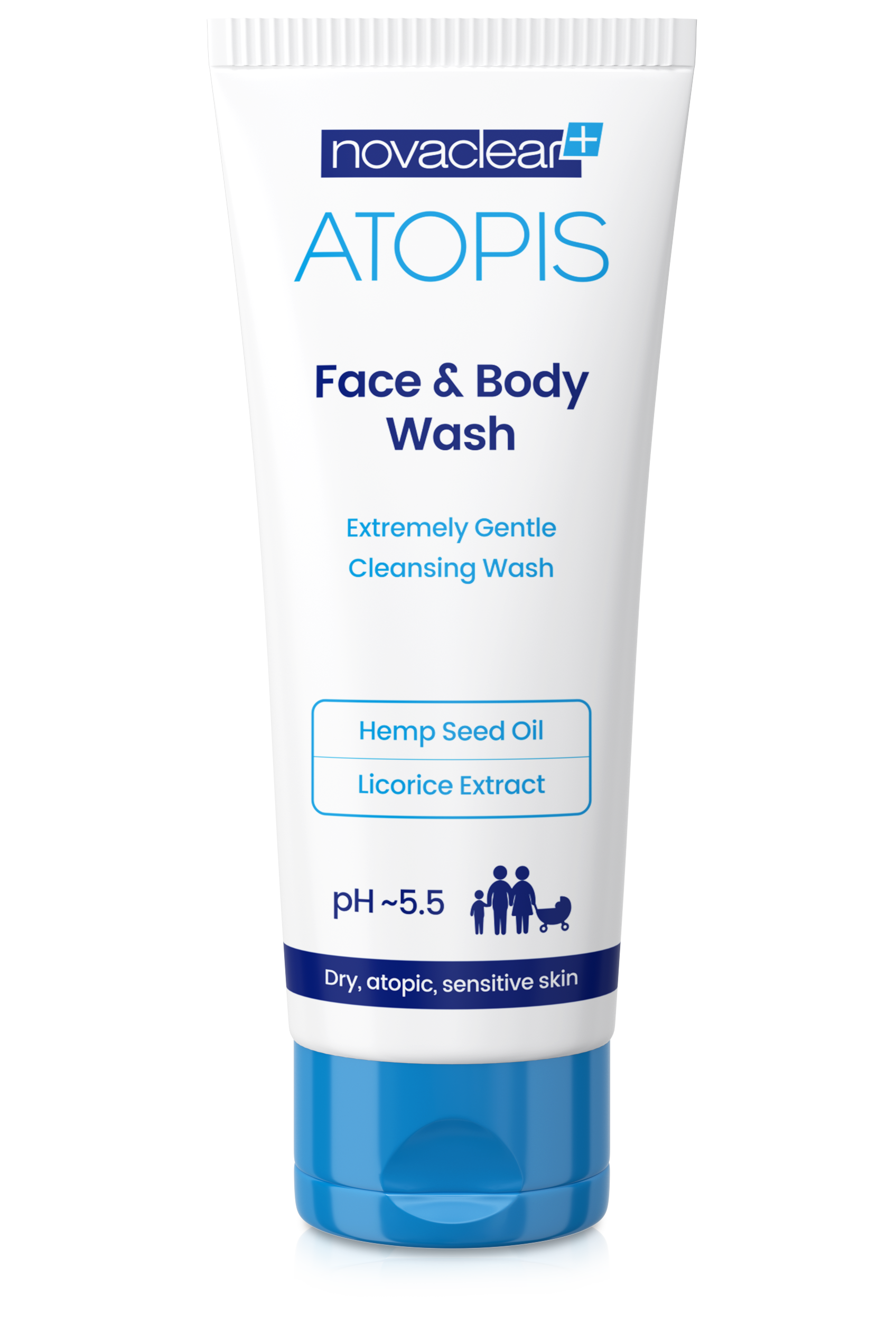 novaclear ATOPIS mycí gel na obličej a tělo 200ml                                                                                