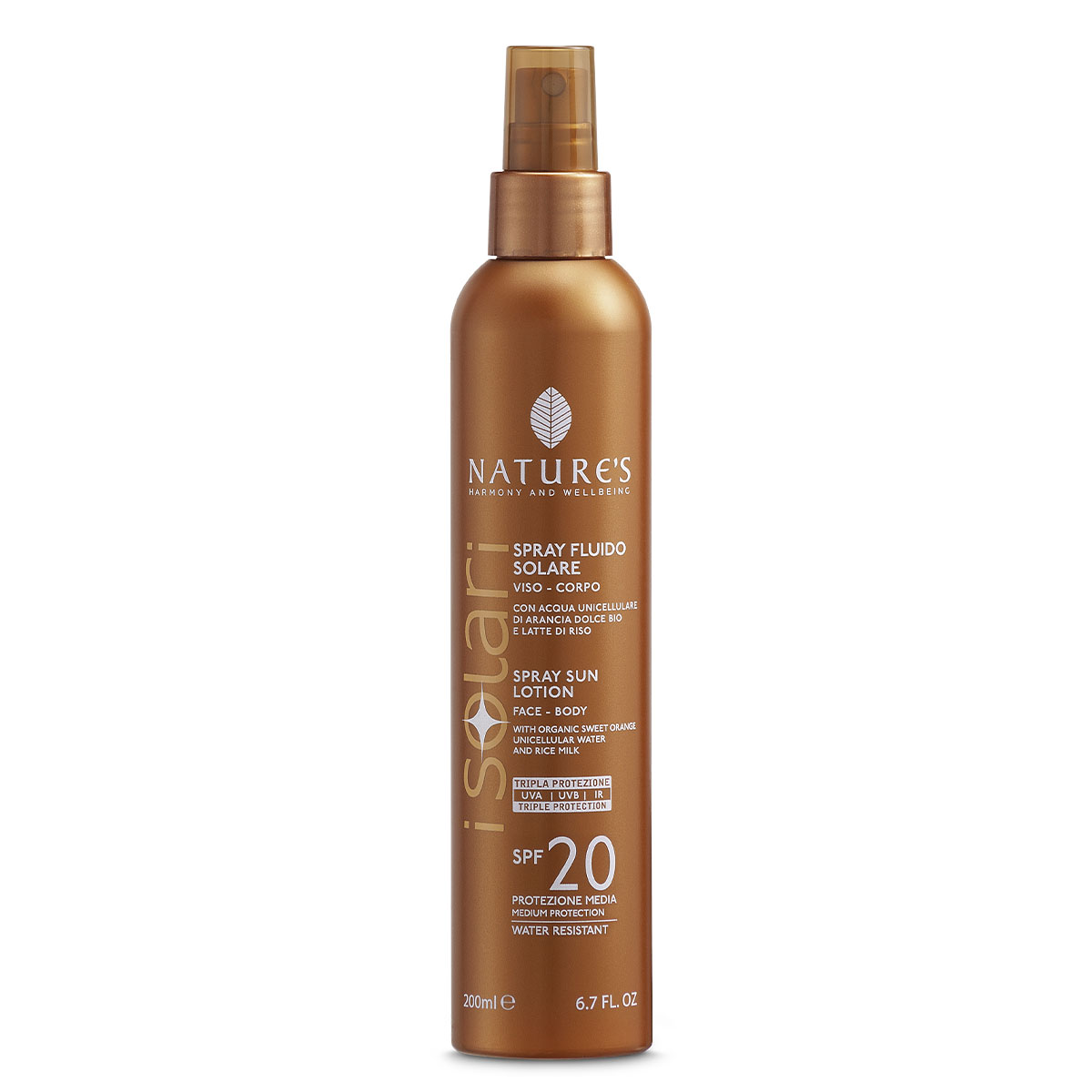 NATURE&#180;s I SOLARI - opalovac&#237; sprej-lotion SPF 20, 200 ml