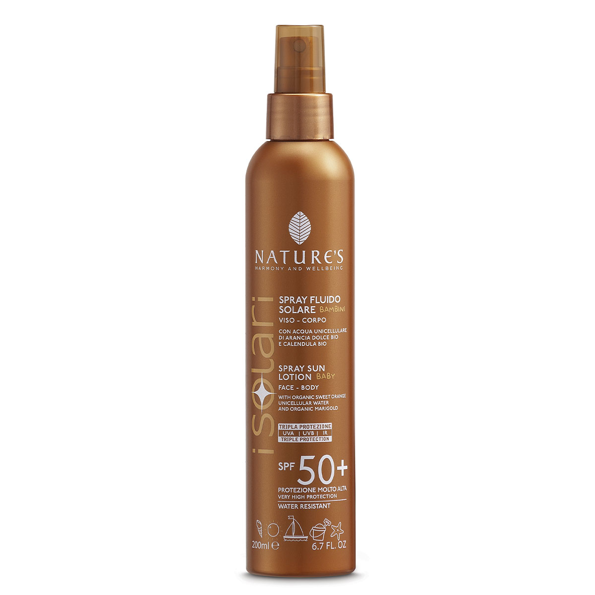 NATURE&#180;s I SOLARI - opalovac&#237; sprej-lotion pro děti SPF 50+, 200 ml