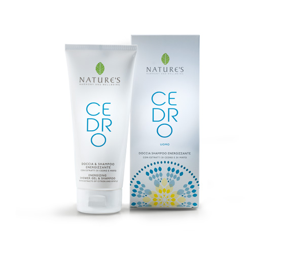 NATURE&#180;s CEDRO MAN - energizuj&#237;c&#237; sprchov&#253; gel-šampon pro muže, 200 ml