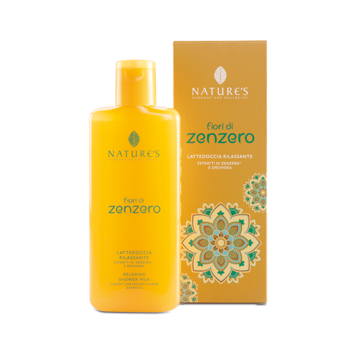 NATURE&#180;s FIORI DI ZENZERO relaxačn&#237; sprchov&#233; ml&#233;ko - orchidej a z&#225;zvor, 200 ml