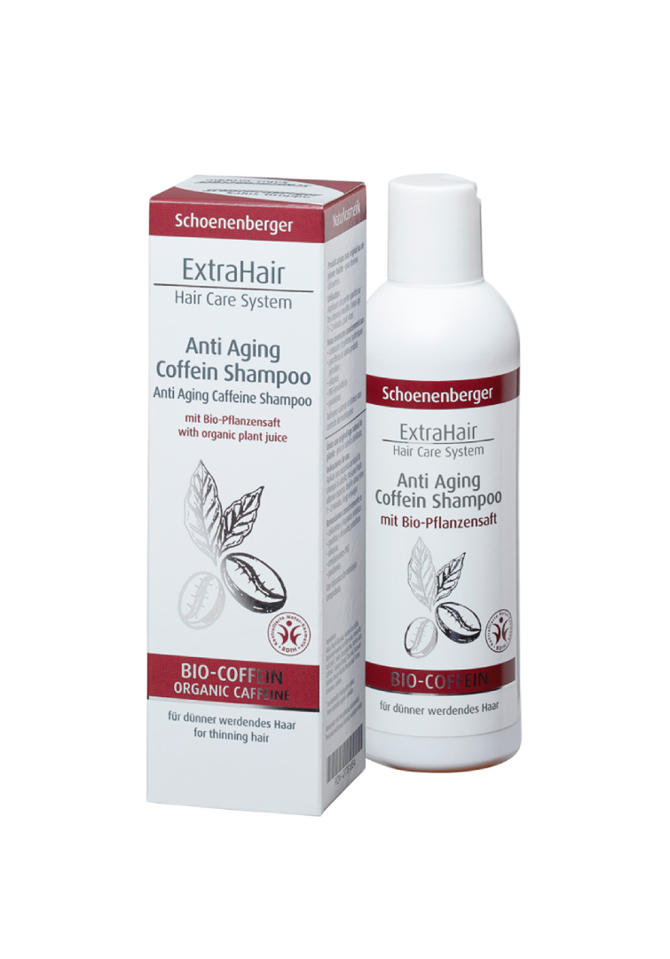 SCHOENENBERGER NATURKOSMETIK EXTRAHAIR Anti-age kofein př&#237;rodn&#237; šampon 200ml