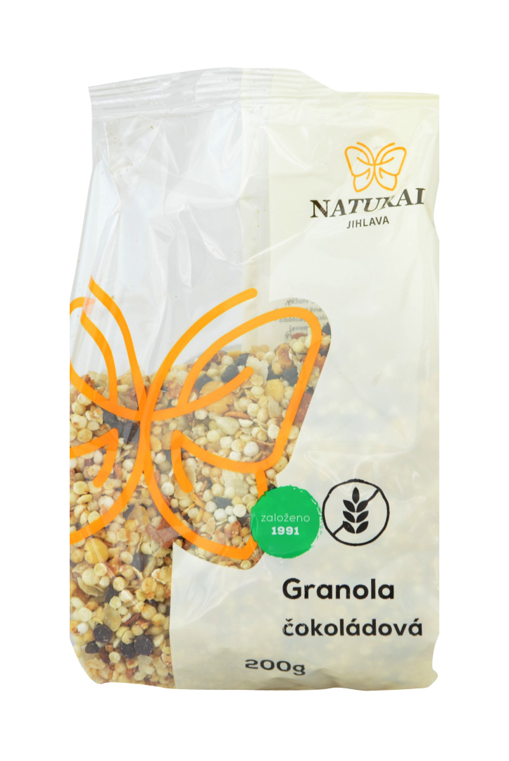 Granola čokol&#225;dov&#225; bezlepkov&#225; Natural 200 g