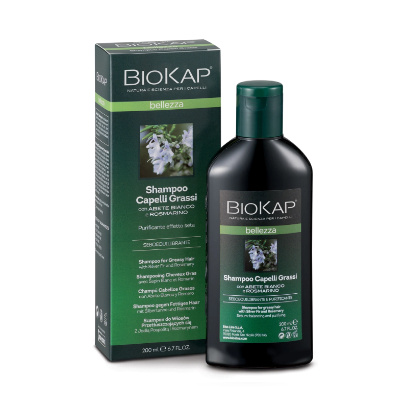 BIOKAP BELLEZZA šampon pro mast&#237;c&#237; se vlasy 200 ml 