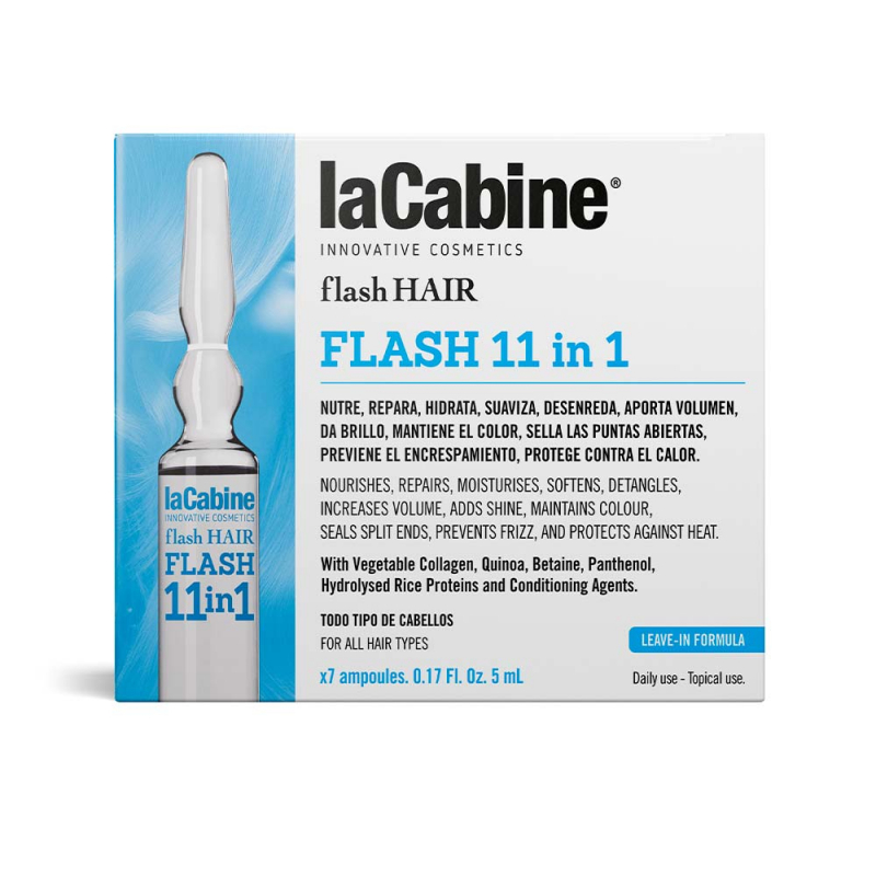 LACABINE Ampule na vlasy -  FLASH FLASH 11 IN 1 7x5 ml