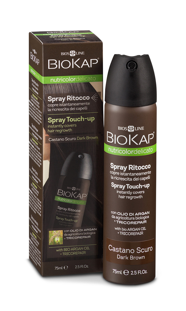 BIOKAP Nutricolor Delicato Spray Touch Up  - Hněd&#225; tmav&#225; - 75 ml