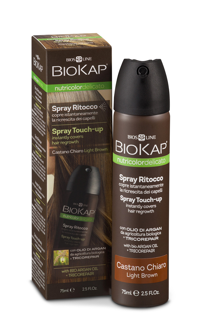 BIOKAP Nutricolor Delicato Spray Touch Up  - Hněd&#225; světl&#225;  - 75 ml