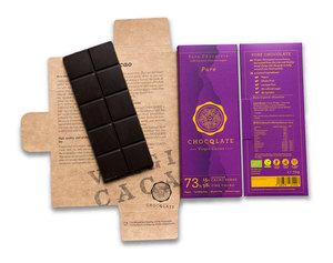 Z-CHOCQLATE Čokoláda z panenského kakaa BIO 70g - PURE