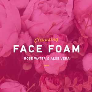 Čisticí pěna na obličej Růžová voda a Aloe