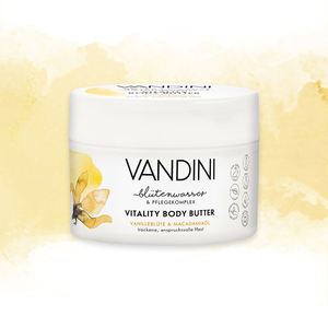 VITALITY Tělové máslo Vanilky květ & Macadamia olej 