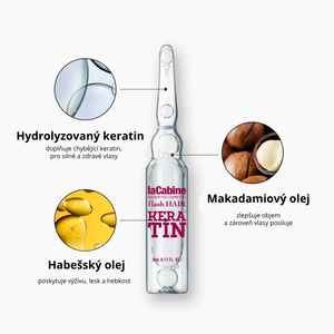 1x Ampule na vlasy - FLASH KERATIN                                    